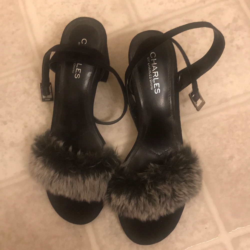 Amazing fuzzy heels